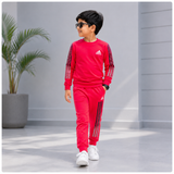 Keshnova Kids 4-Way Lycra Track Suit Set for Boys | Full Sleeve T-Shirt & Pant