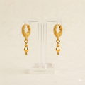 Keshnova Gold Plated Mini Hoop Drop Earrings for Women & Girls