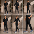Keshnova Men's Premium Black Slim Fit Formal Trouser with Stretch Fabric for Office, Business & Formal Wear