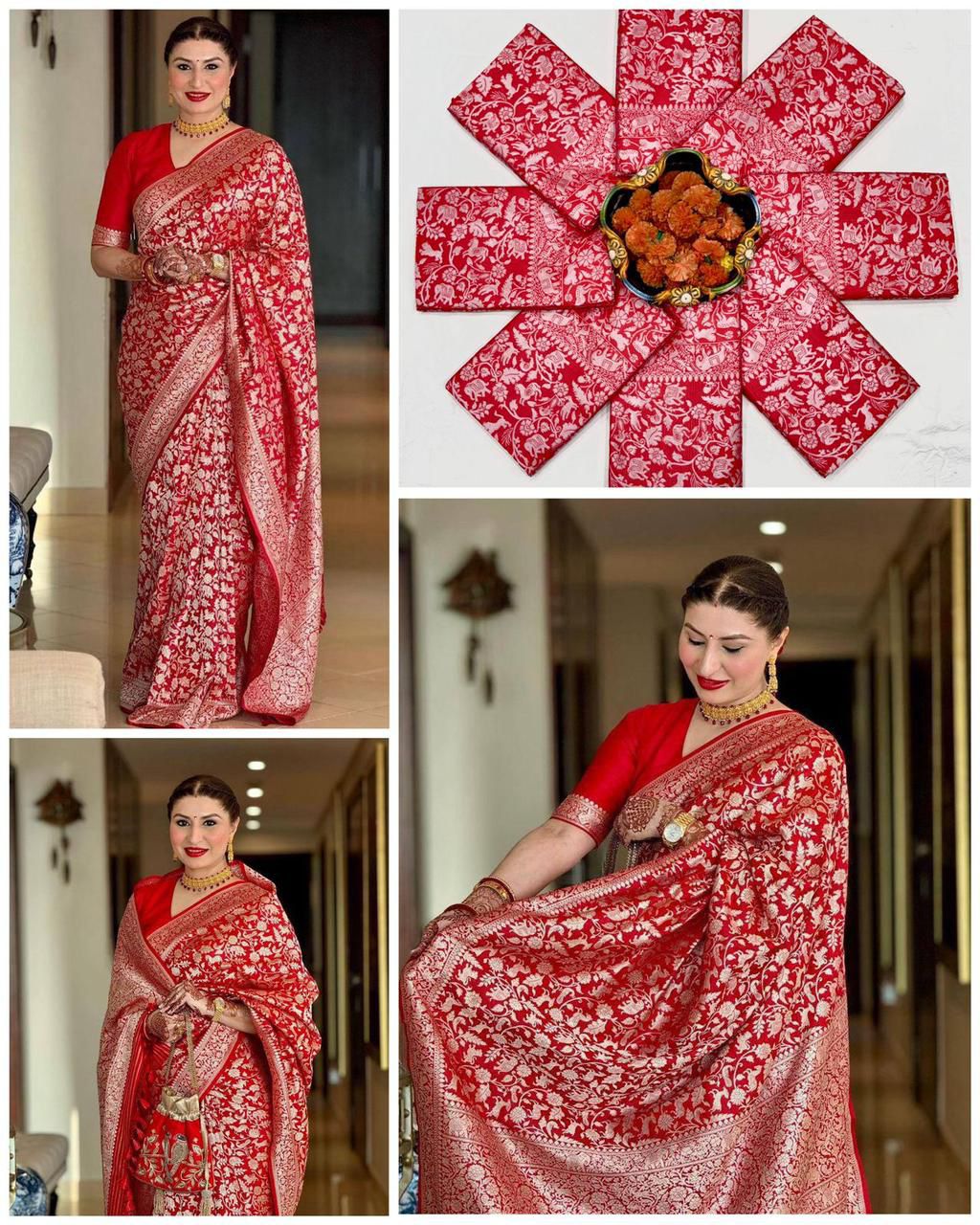 Heavy Banarasi Silk Saree - All Colors