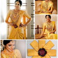 Golden Kerala Silk Saree - Original
