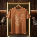 Rare Rabbit Men's Terracotta Geometric Rabbit HD Print T-Shirt - Original Product Shot
