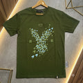 Rare Rabbit Men's Olive Green HD Star Print T-Shirt - Original Product Shot