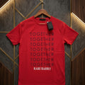 Rare Rabbit Men's Red Together HD Print T-Shirt - Original Product Shot