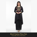 Black Peplum Plazo Pair - Hero product image