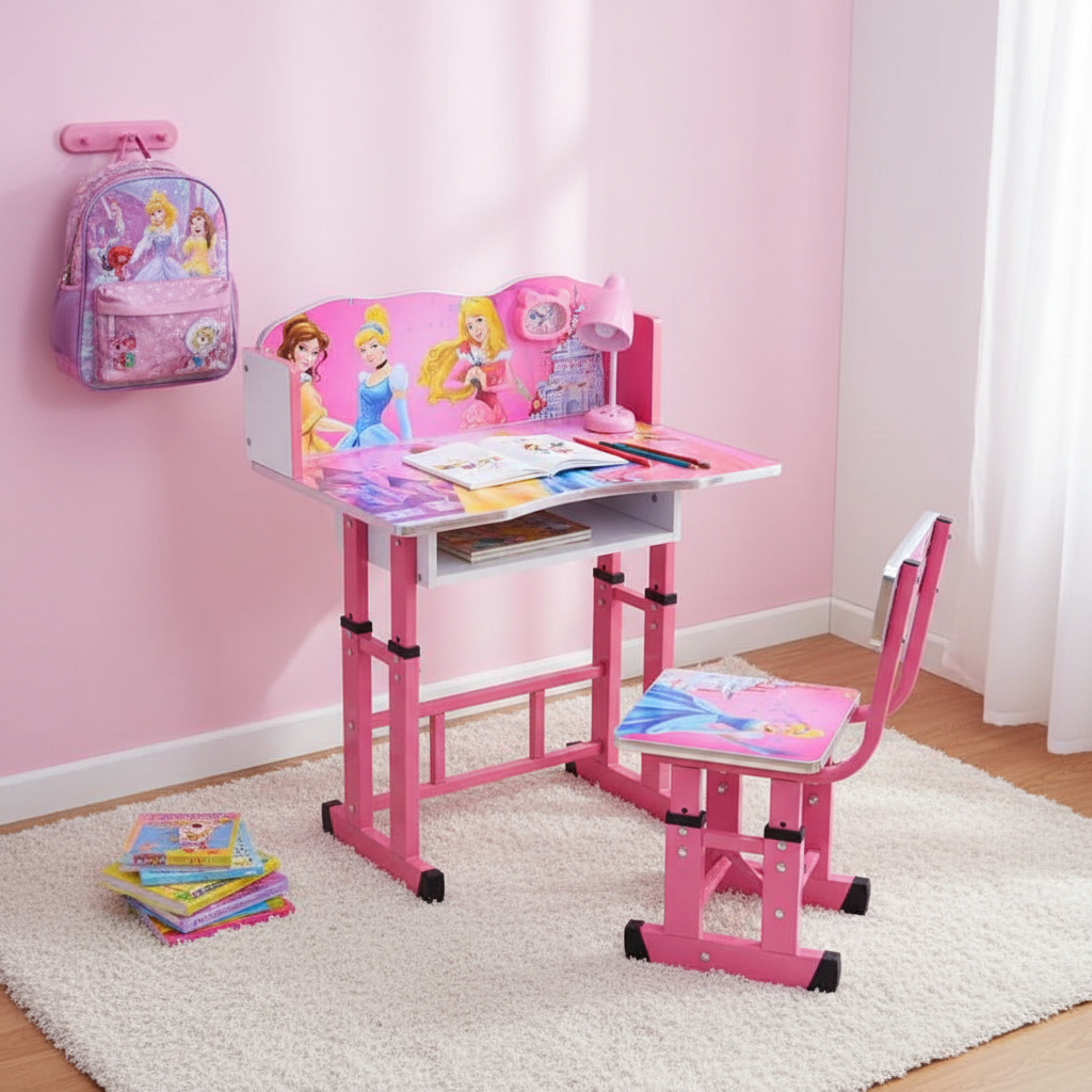Princess Desk & Chair Set - Lifestyle Angle View