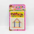 Mushroom Button Nail Pegboard Toy - Full Set View