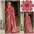 Red Banarasi Silk Saree - Bridal Look