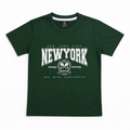 Kids Round Neck Dot Knit T-Shirt for Boys | Soft Cotton Casual Tee